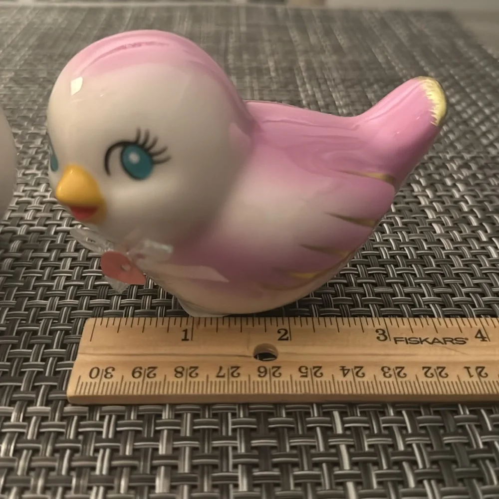 Valentine's Day Target Ceramic Purple Set Of Birds. Brand New.